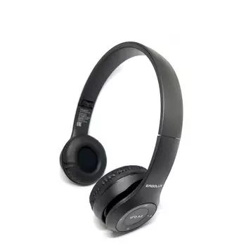 Наушники ERGOLUX ELX-BTHP01-C01, беспроводные, накладные, микрофон, 250мАч, BT 5.1, FM, microSD, черные