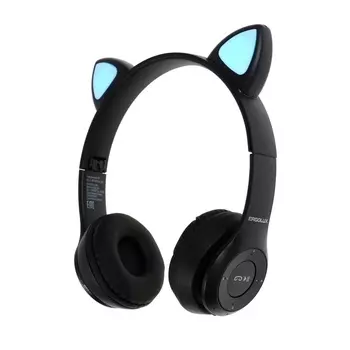 Наушники ERGOLUX ELX-BTHP02-C02, беспроводные, накладные, микрофон, 250мАч, FM, черные