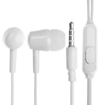 Наушники Exployd EX-HP-1124, вакуумные, проводные, 1.2 м, Jack 3.5 мм, микрофон, 102 дБ, 32 Ом, белые