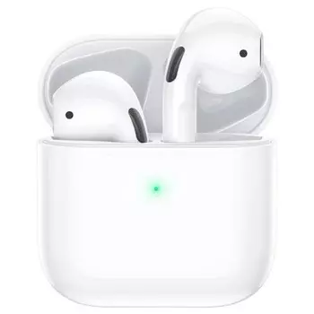 Наушники беспроводные Hoco EW03, TWS, вкладыши, Bluetooth 5.1, 30/200 мАч, белые