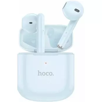 Наушники беспроводные Hoco EW19, TWS, вкладыши, Bluetooth 5.3, 25/300 мАч, голубые