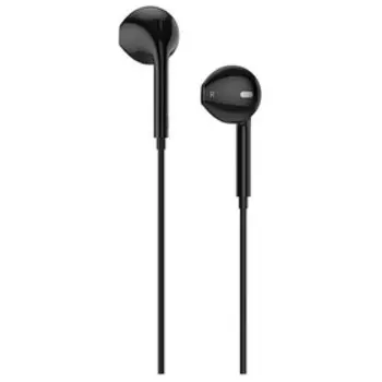 Наушники Hoco M55, проводные, вкладыши, микрофон, Jack 3.5, кабель 1.2 м, чёрные