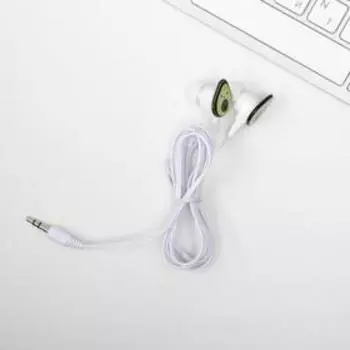 Наушники и резинка для волос на открытке «Авокадо», 10,3 х 14,5 см