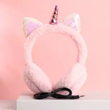 Наушники накладные «Единорог», с микрофоном