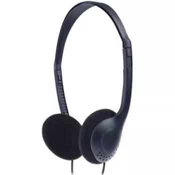 Наушники Perfeo 4CHAT, накладные, микрофон, 105 дБ, Jack 3.5, 2 м, чёрные