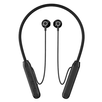 Наушники PERO BE02 SPORTLIFE, беспроводные, BT 5.1, микрофон, 150 мАч, до 14 часов, черные