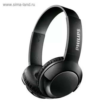 Наушники Philips shb 3075BK накладные, с микрофоном, беспроводные, чёрные