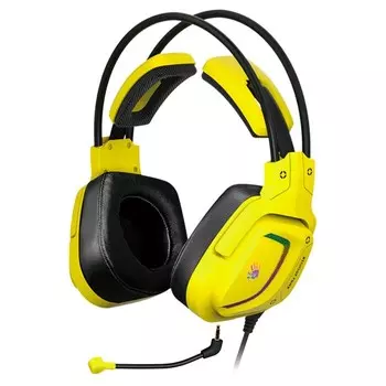 Наушники с микрофоном A4Tech Bloody G575 Punk желтый/черный 2м мониторные USB оголовье (G575 10046