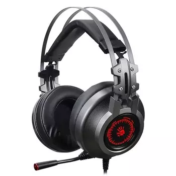 Наушники с микрофоном A4Tech Bloody J527 серый 2м мониторные USB оголовье (J527)
