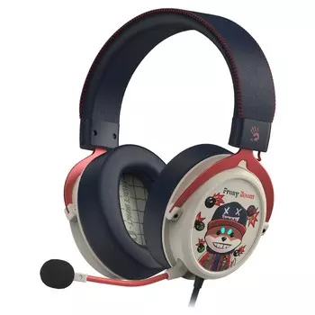 Наушники с микрофоном A4Tech Bloody M595 Proxy Boom бежевый/черный 2.3м мониторные USB огол 107749