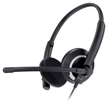 Наушники с микрофоном Acer OHW307 черный 1.8м накладные оголовье (ZL.HDSEE.002)