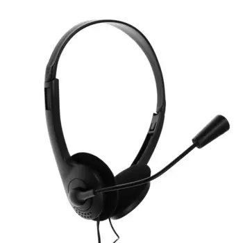 Наушники с микрофоном Luazon RX-13, накладные, кабель 2хJack 3.5 мм, 1.5 м, черные