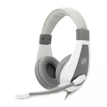 Наушники с микрофоном Оклик HS-L600 серый 1.8м мониторные оголовье (1532023)