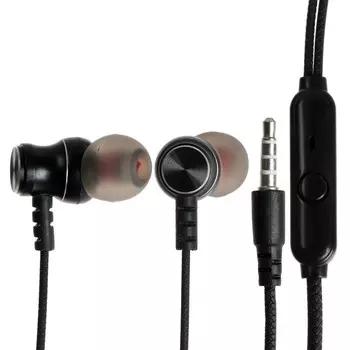 Наушники SmartBuy M300, вакуумные, микрофон, 103 дБ, 16 Ом, 3.5 мм, 1.1 м, черные