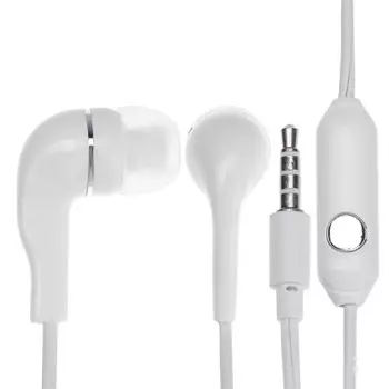 Наушники SmartBuy S4 SBH-012K, вакуумные, микрофон, 93 дБ, 16 Ом, 3.5 мм, 1 м, белые