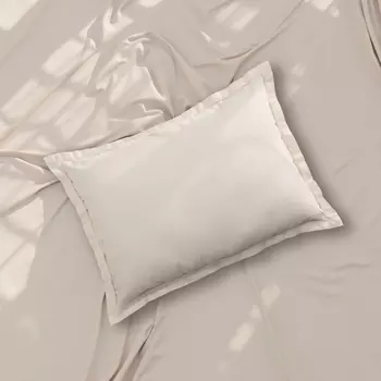 Наволочка 300ТС SL Home Percale 5070+3 см, молочный, 100% хлопок