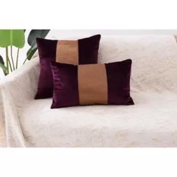 Наволочка «Амели», размер 30х50 см, цвет бордовый