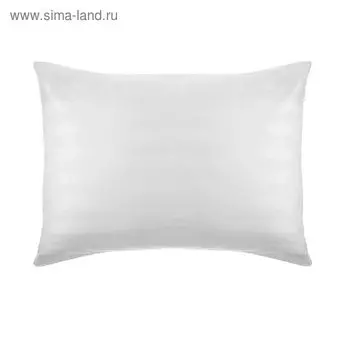 Наволочка Атра 50х70см цвет белый, страйп-сатин 3х3 140г/м 100% хлопок