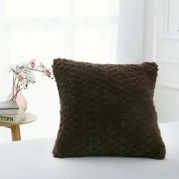 Наволочка «Аврил», размер 45х45 см, цвет шоколадный