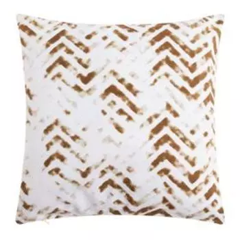 Наволочка декоративная 40х40 см, Zigzags beige, 100% хлопок