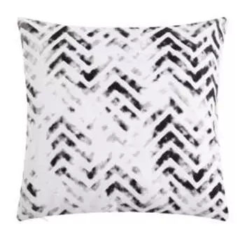 Наволочка декоративная 40х40 см, Zigzags black, 100% хлопок