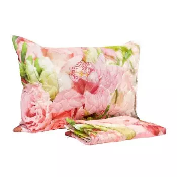 Наволочка декоративная «Букет орхидей», размер, 50x70 см, стеганая