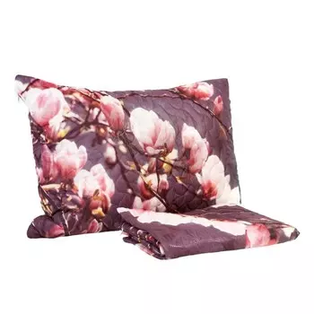 Наволочка декоративная «Чувственная магнолия», размер, 50x70 см, стеганая