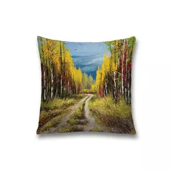 Наволочка декоративная «Лесной маршрут», на молнии, размер 45х45 см