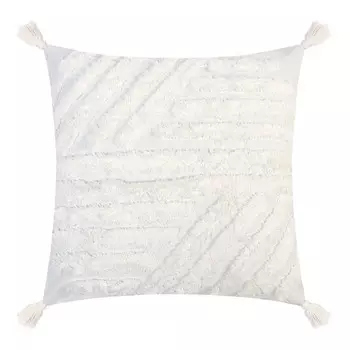 Наволочка декоративная «Этель» Бохо, 45х45 см, цвет молочный, 100% хлопок