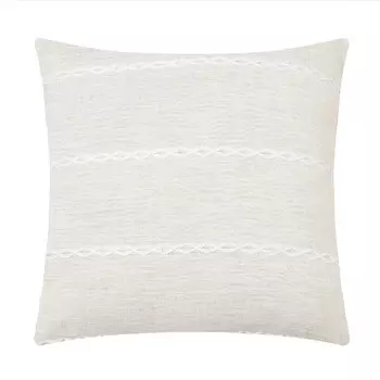 Наволочка декоративная Этель Косичка цвет молочный,45х45 см полиэстер