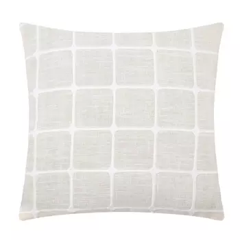 Наволочка декоративная Этель Квадраты цвет молочный,45х45 см полиэстер