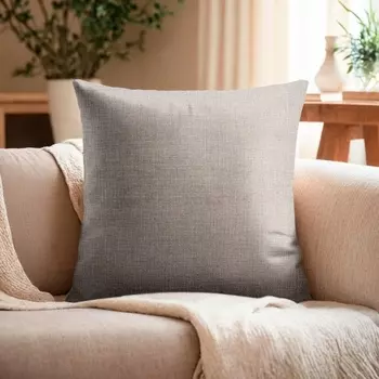 Наволочка декоративная «Этель», рогожка, 4545 см серый