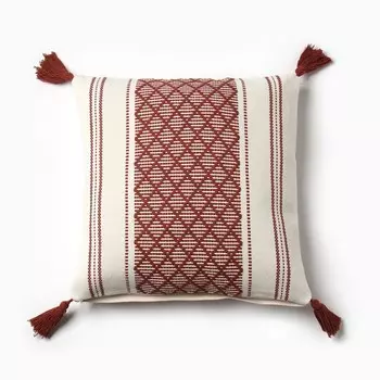 Наволочка декоративная «Этель», сканди, 4545 см бордо