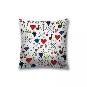 Наволочка декоративная «Морская любовь», на молнии, размер 45х45 см