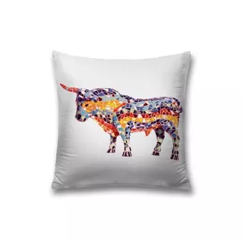 Наволочка декоративная «Мозаичный бык», на молнии, размер 45х45 см
