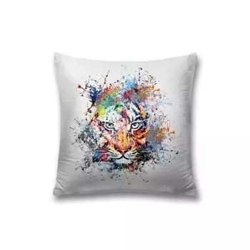 Наволочка декоративная «Тигровые краски», на молнии, размер 45х45 см