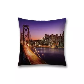 Наволочка декоративная «Ночное течение», на молнии, размер 45х45 см