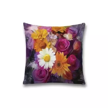 Наволочка декоративная «Осенний букет», на молнии, размер 45х45 см