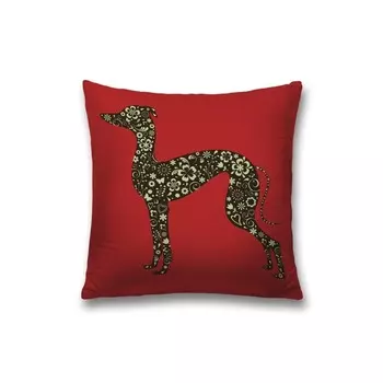 Наволочка декоративная «Цветочный пес», на молнии, размер 45х45 см