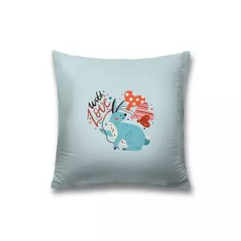 Наволочка декоративная «С любовью», на молнии, размер 45х45 см