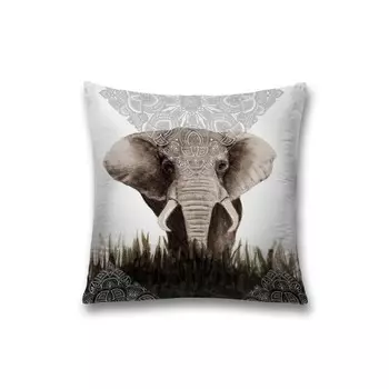 Наволочка декоративная «Мирный слон», на молнии, размер 45х45 см