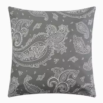 Наволочка Экономь и Я "Узоры востока" цв.графит, 70*70 120 гр/м2,100%хлопок,бязь