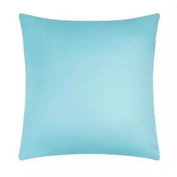 Наволочка Этель 70*70 см, цв. голубой, 100% хлопок, поплин, 125 г/м