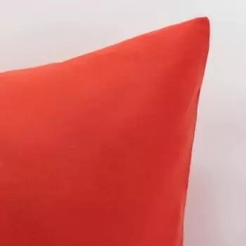 Наволочка Этель 70х70 см, цвет красный, поплин, 125 г/м²