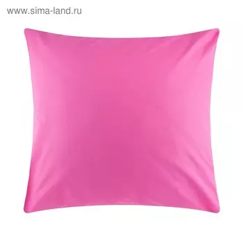 Наволочка «Этель» 70х70 см, цвет розовый, поплин, 125 г/м