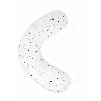 Наволочка к подушке для беременных AmaroBaby 170х25 (STARS), белый