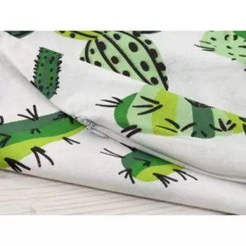 Наволочка к подушке для беременных, размер 25 170 см, принт кактусы