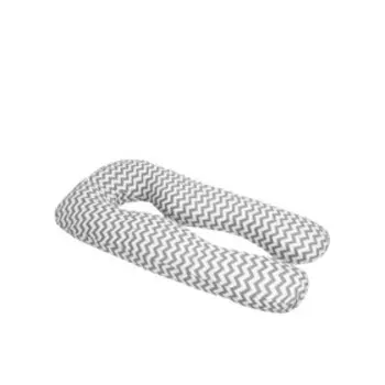 Наволочка к подушке для беременных «Зигзаг», размер 340х72 см, цвет серый