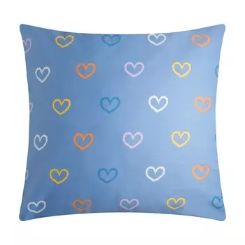 Наволочка LoveLife "Сердечки" 70*70см, 100% хлопок, сатин, 125г/м 7794095