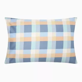 Наволочка LoveLife Square blue, 50*70, 100%хлопок, сатин, 125г/м